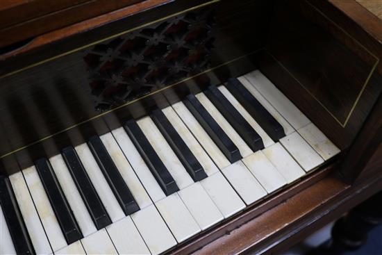 A Regency Gunther & Horwood mahogany square piano